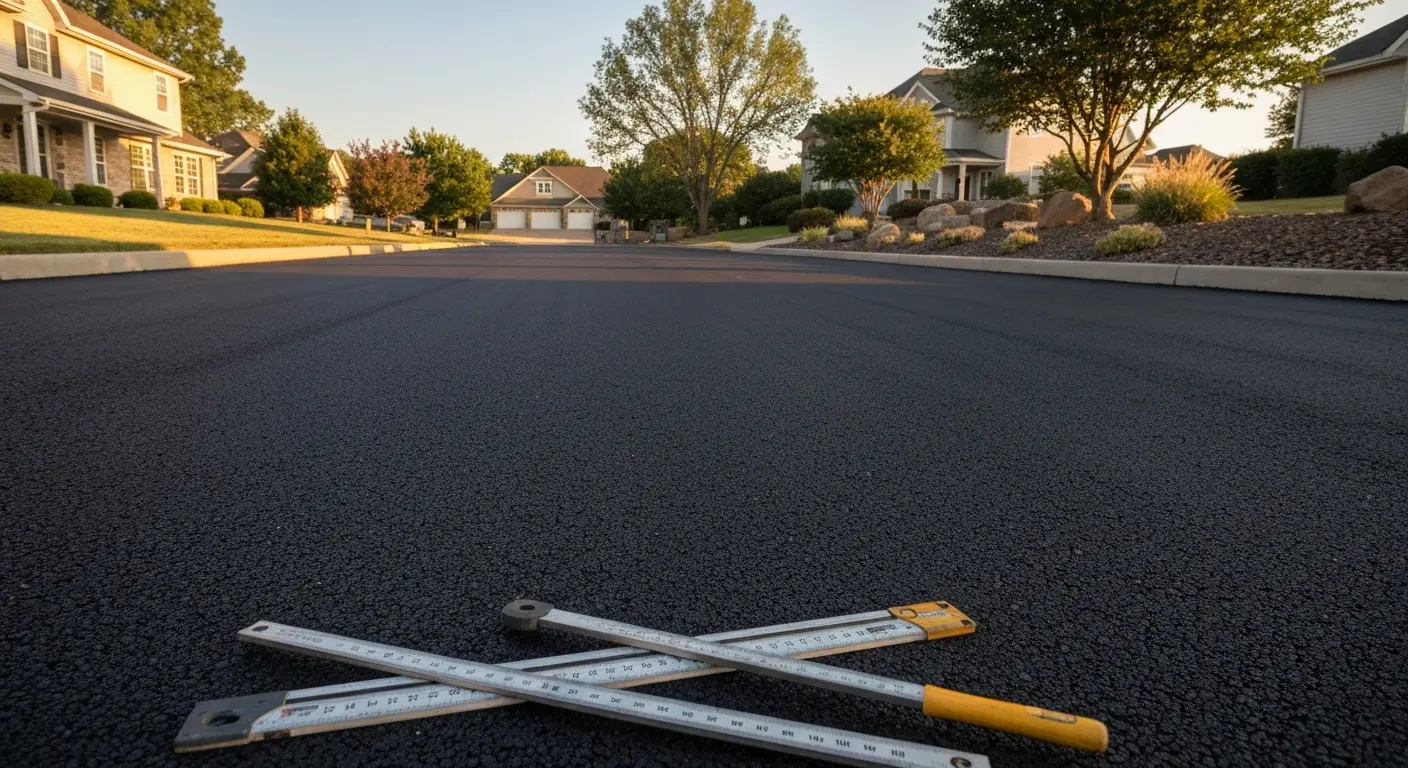 Professional paving installation