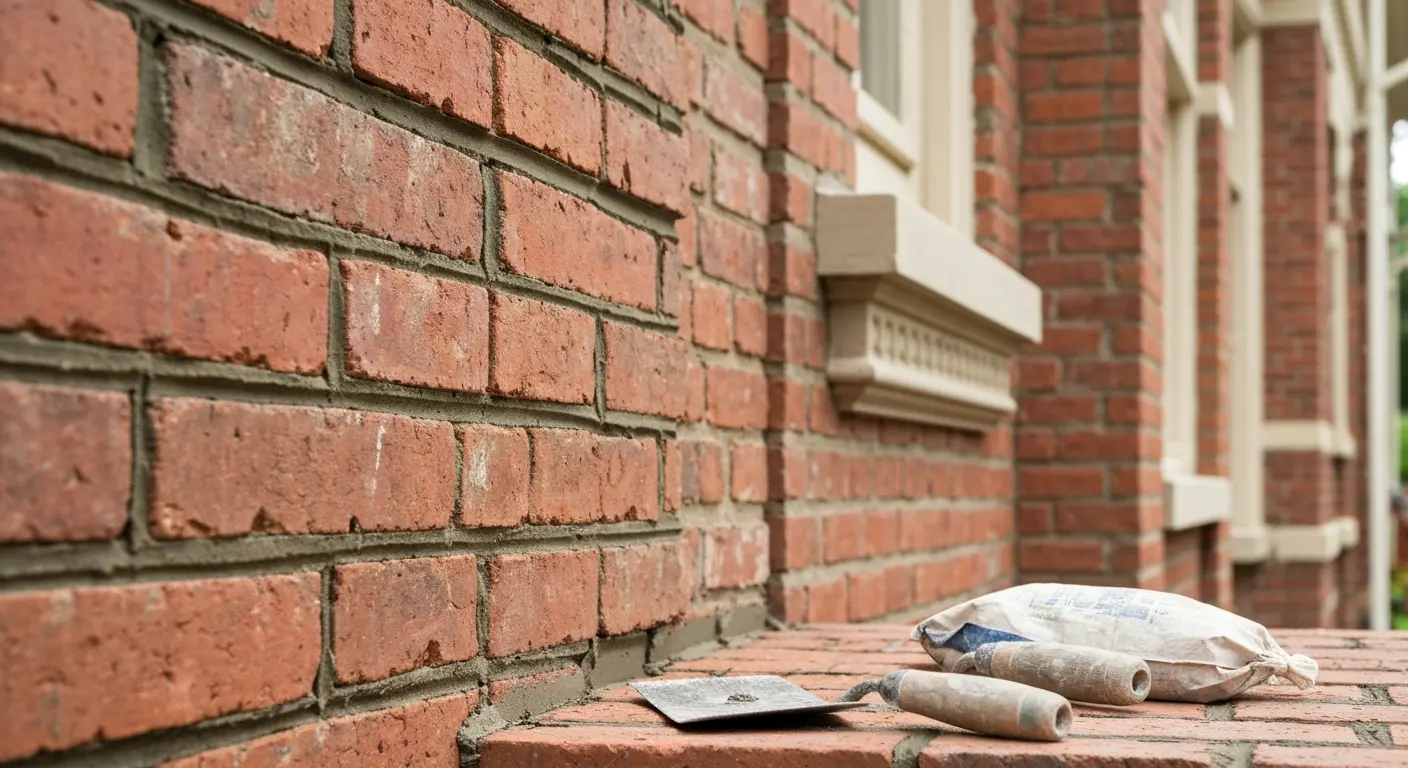 Brick restoration project in Ansonia