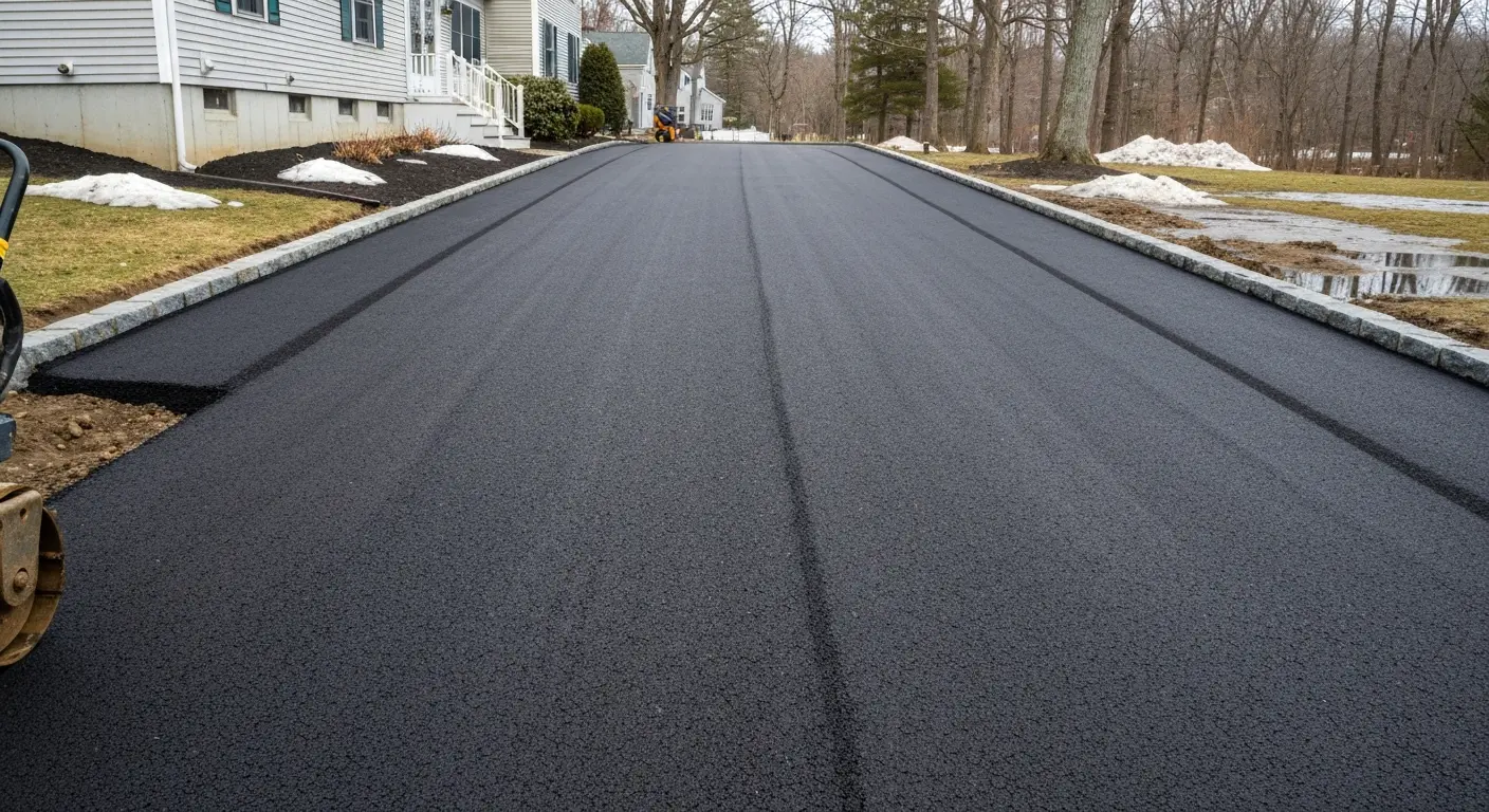 Driveway and parking lot paving