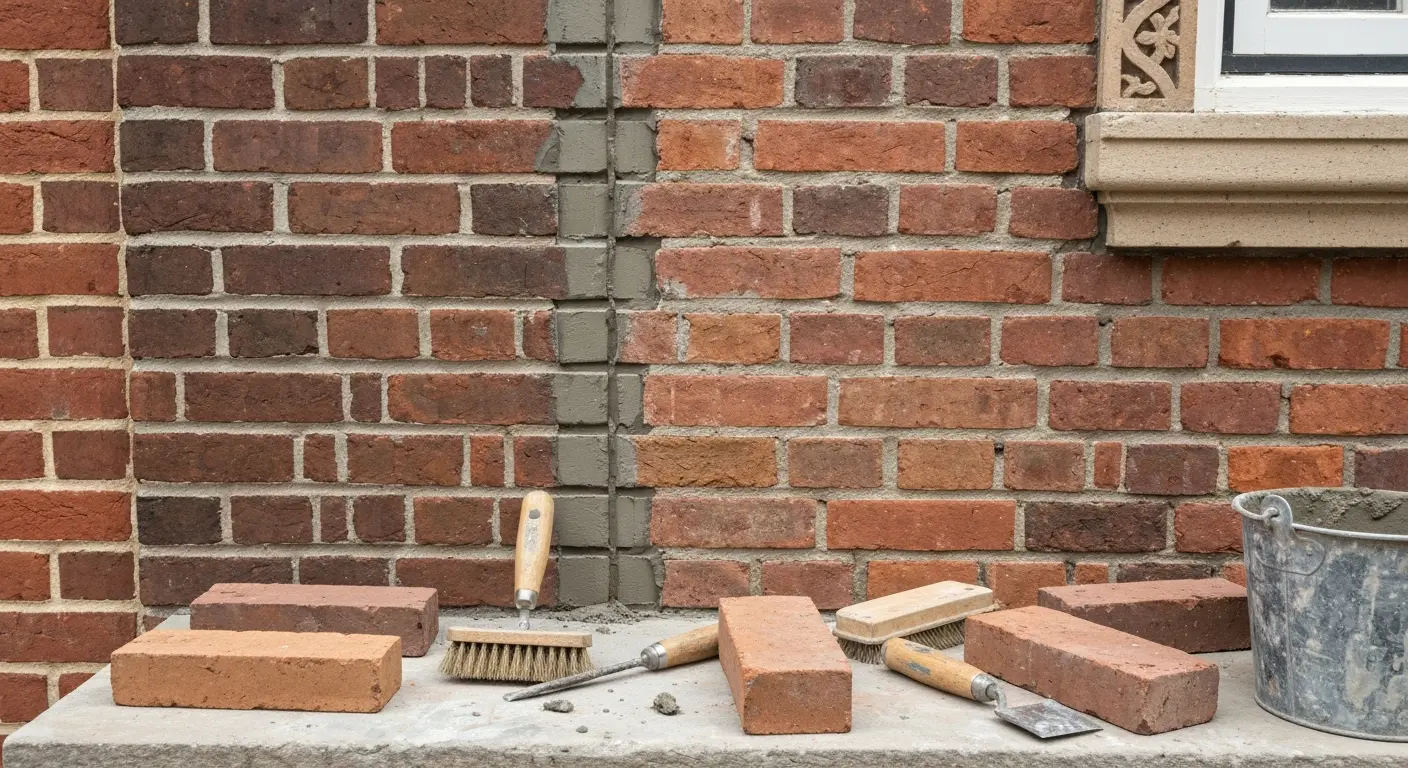 Brick masonry restoration project