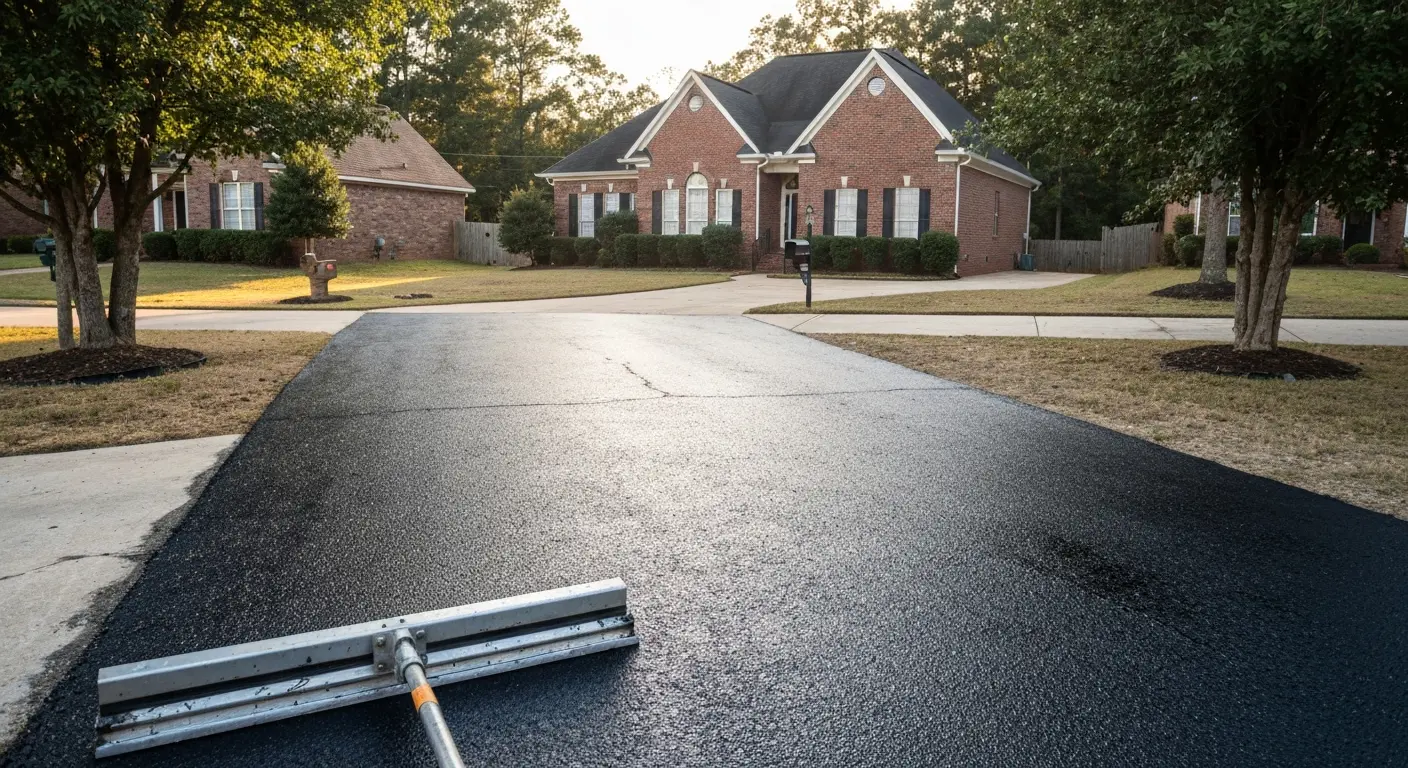 Driveway repair and seal coating