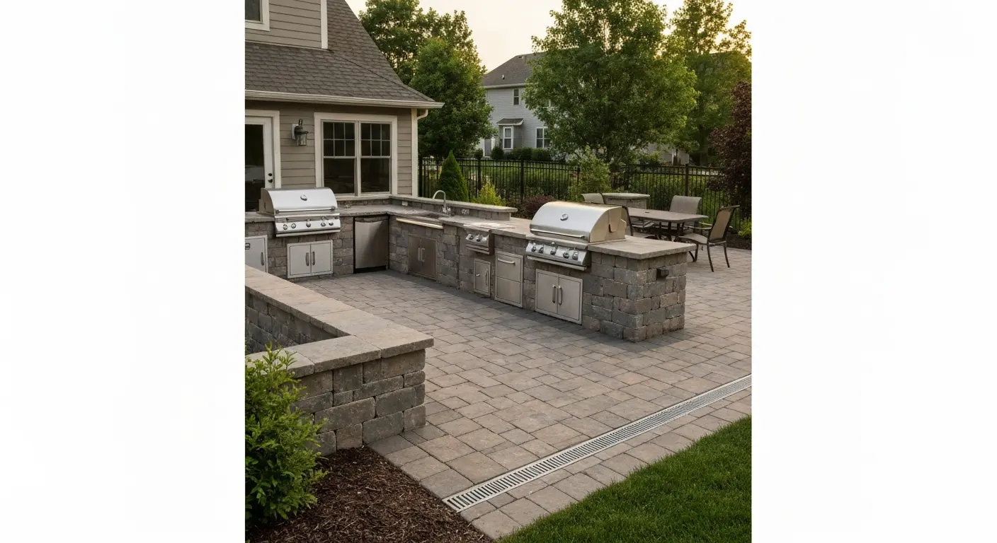 Outdoor entertaining space