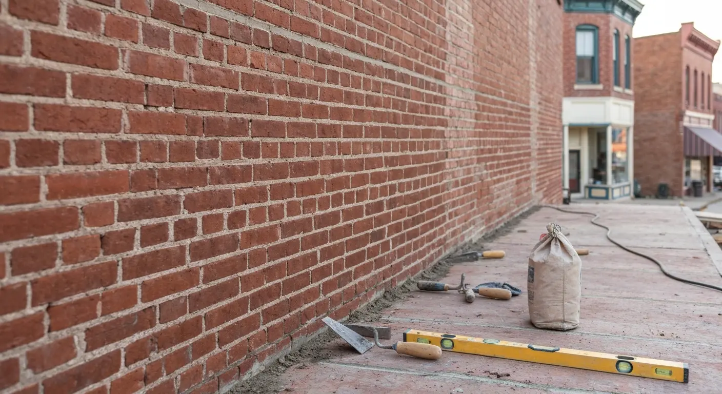 Brick masonry work