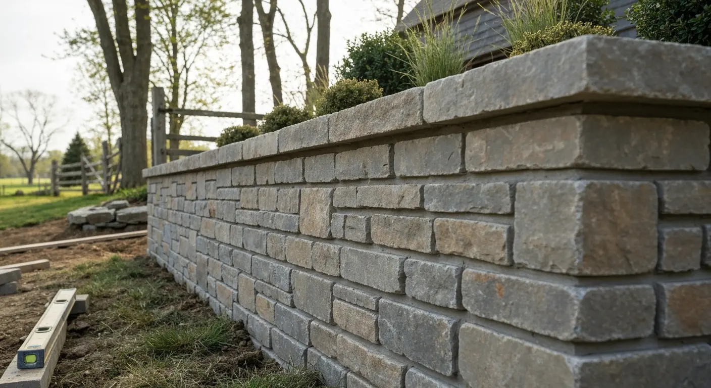 Retaining wall construction