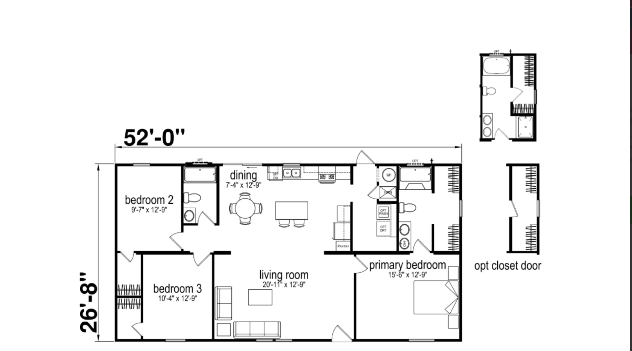 The Mercer floor plan layout