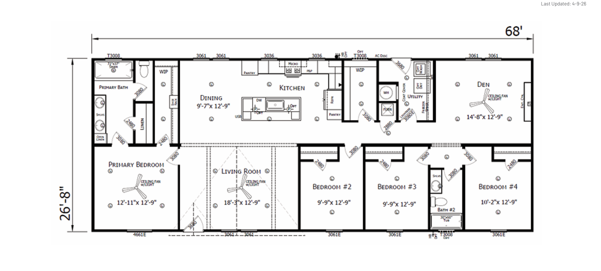 The Zavalla floor plan layout