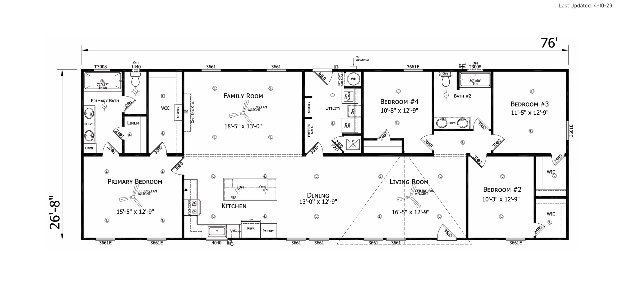 The Creek floor plan layout