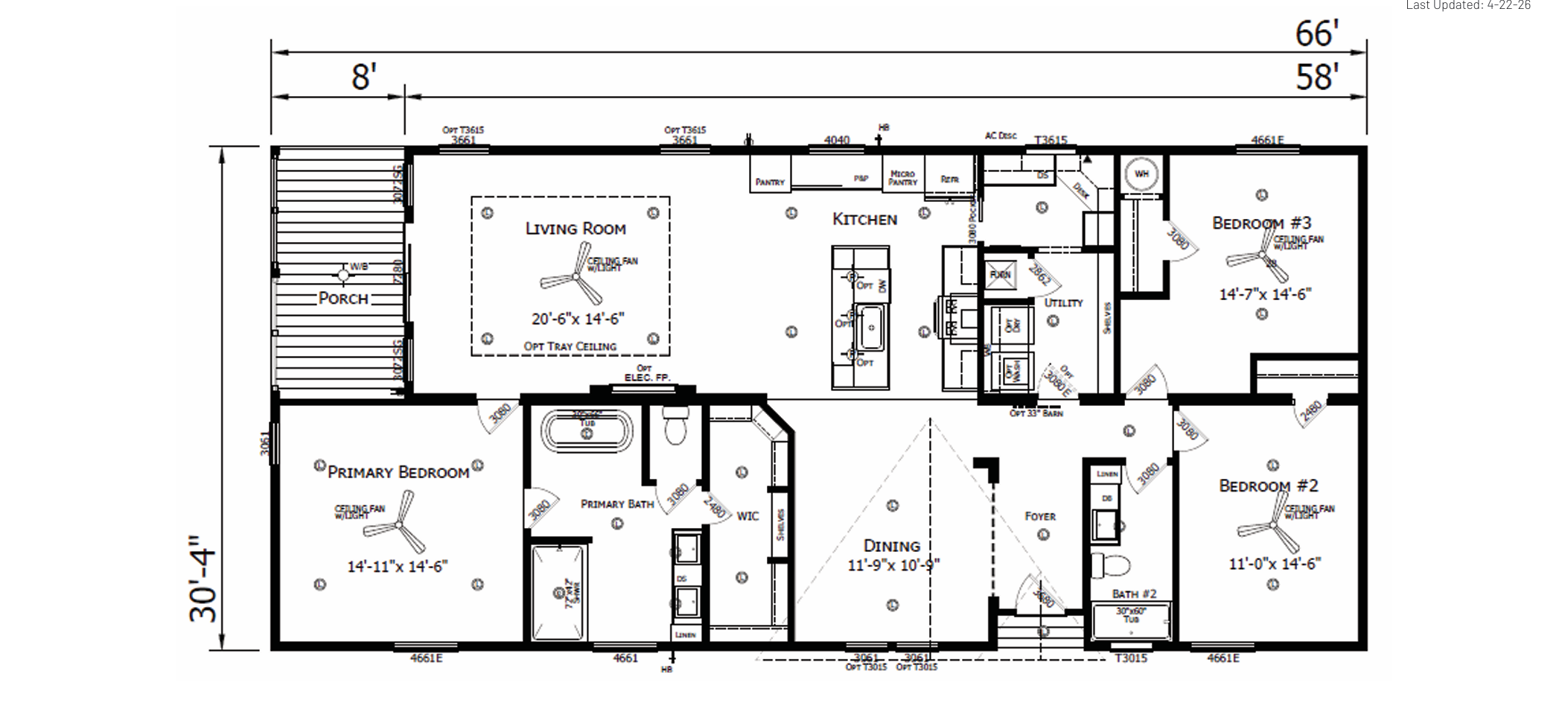 The Bend — 3 bed 2 bath manufactured home in Texas