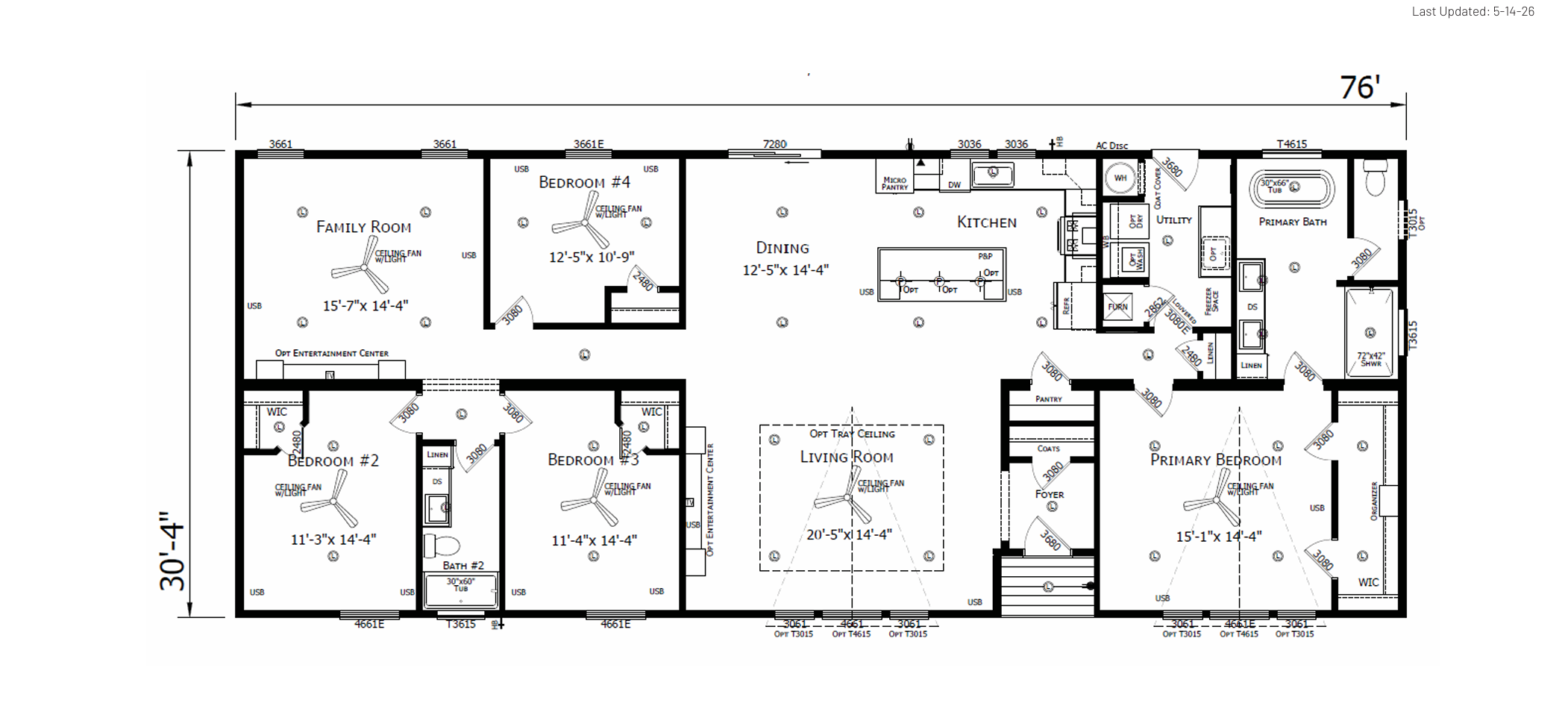 The Sumpton — 4 bed 2 bath manufactured home in Texas