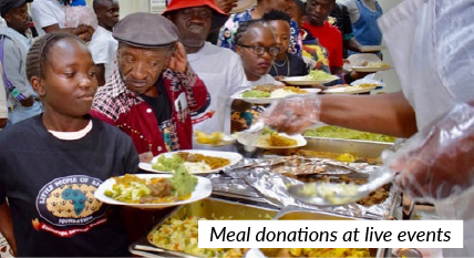 Group of African little people riding together on a community bicycle, symbolizing unity and mobility.