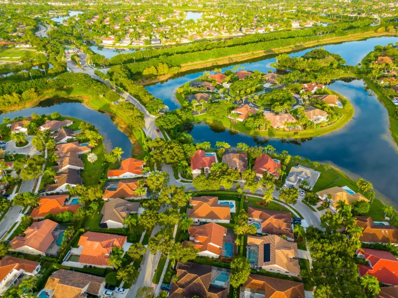 Panoramic view of Weston