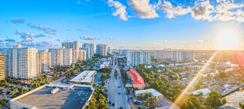 Panoramic view of Davie