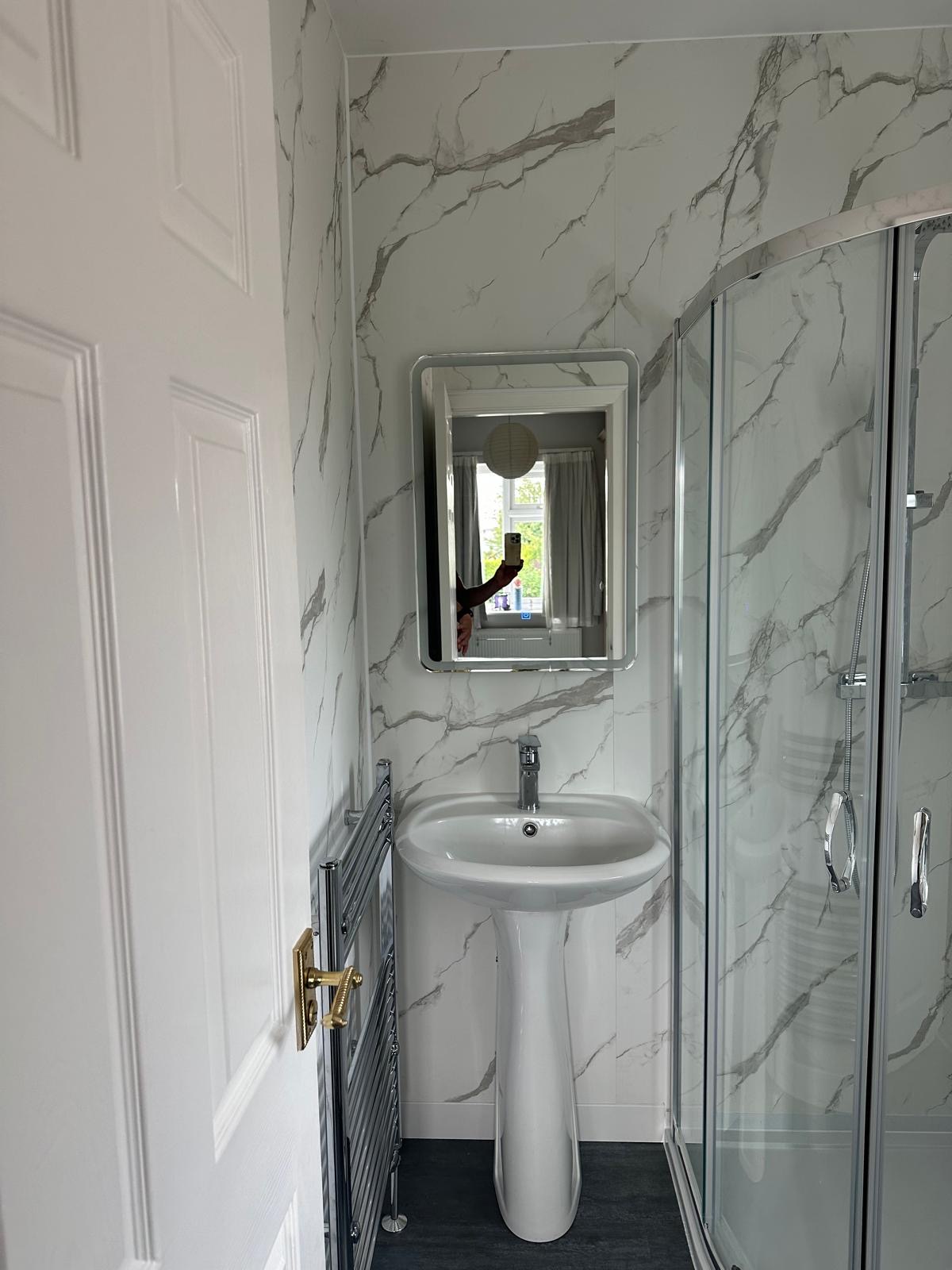 Completed bathroom installation by Southport Bathroom & Kitchens