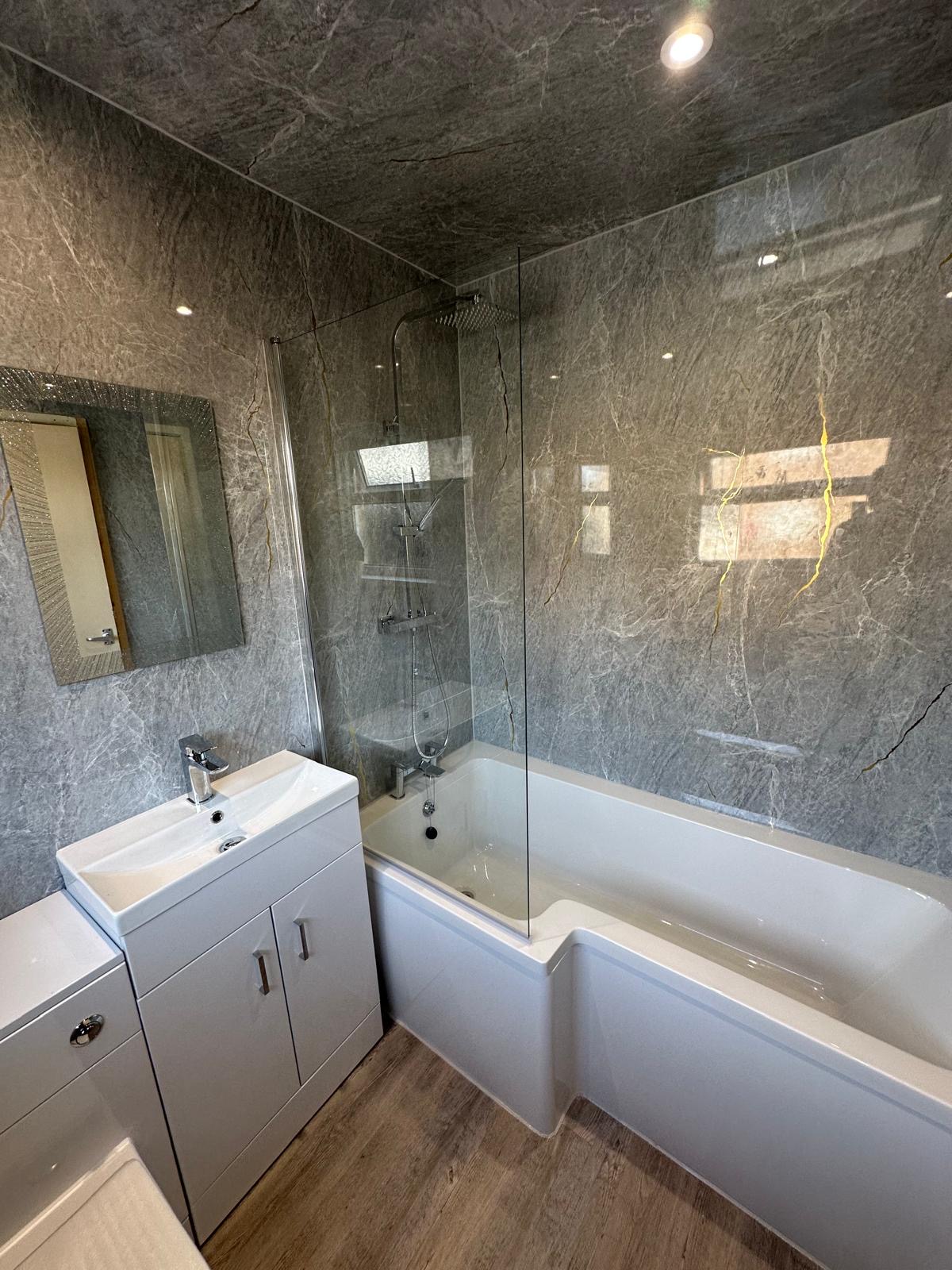 Completed bathroom installation by Southport Bathroom & Kitchens