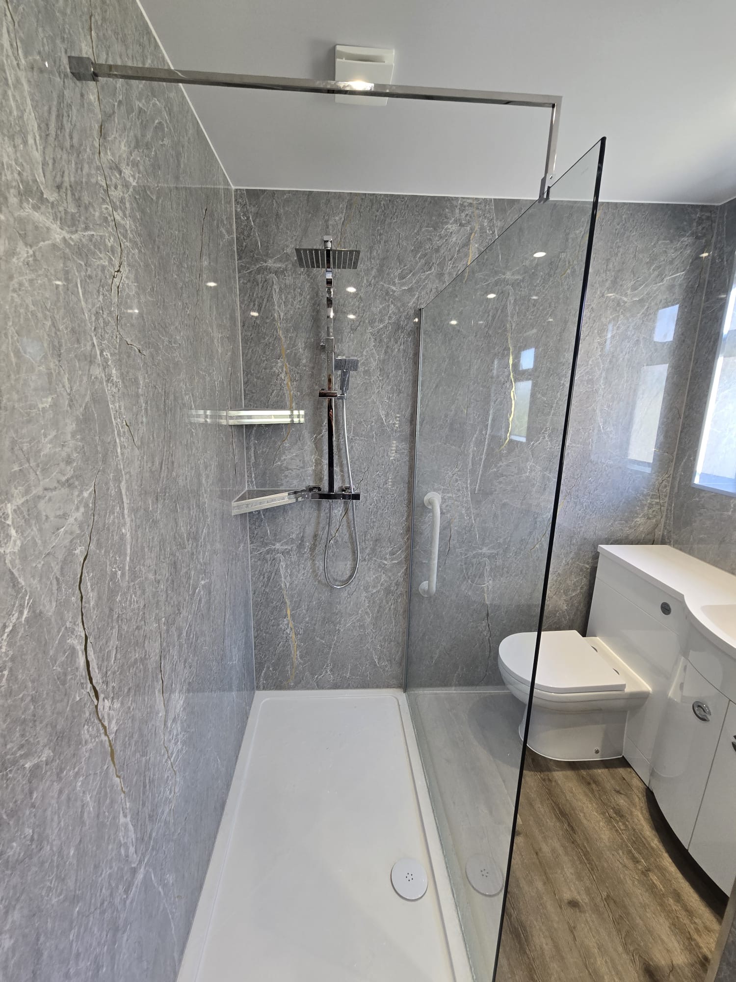 Completed bathroom installation by Southport Bathroom & Kitchens