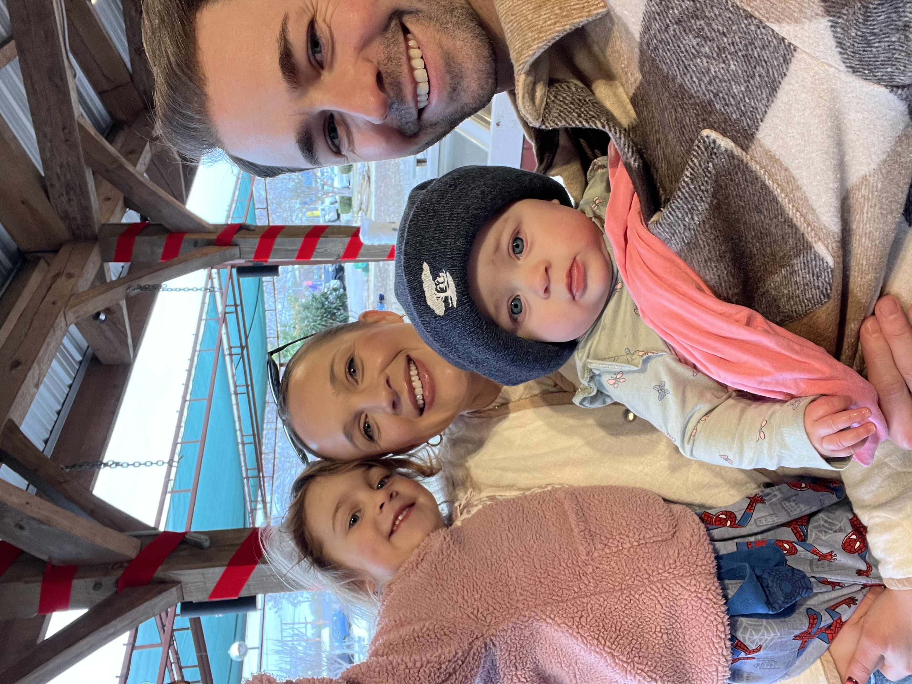 Bryce Edmister with his family