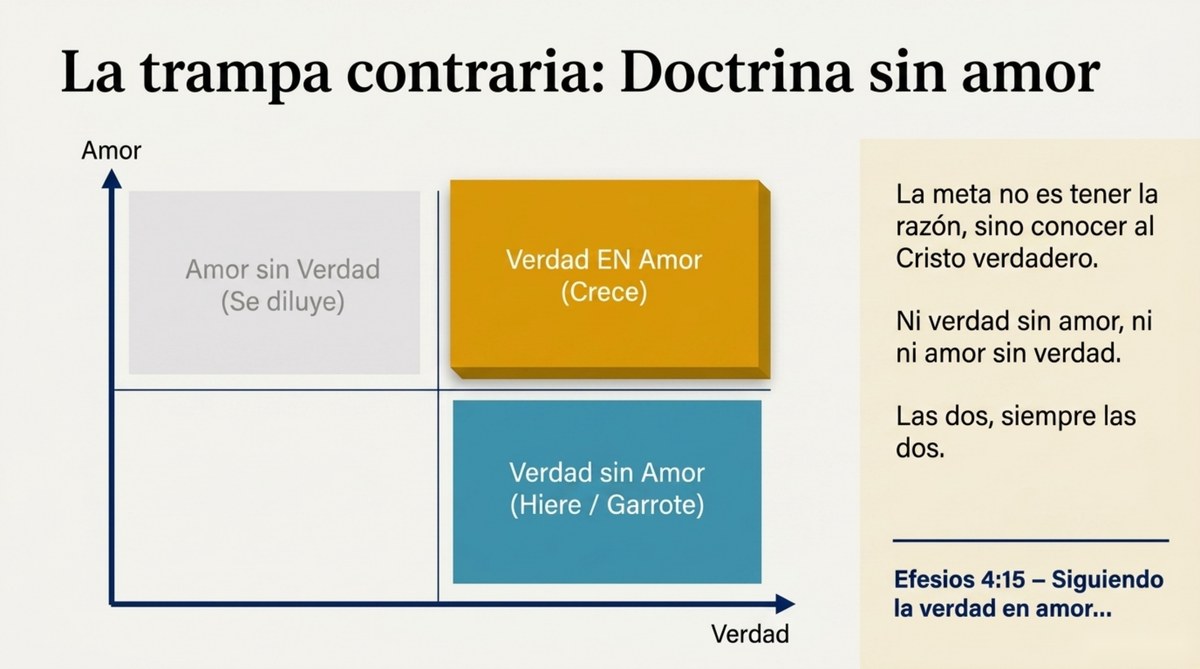 La trampa contraria: doctrina sin amor