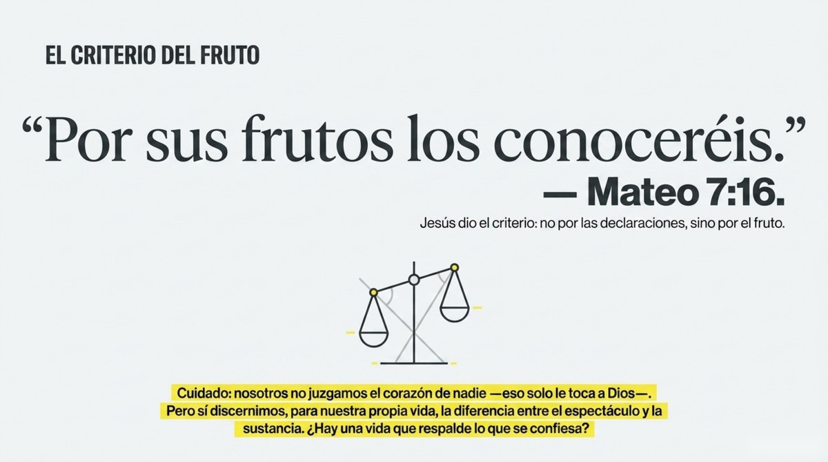 El criterio del fruto