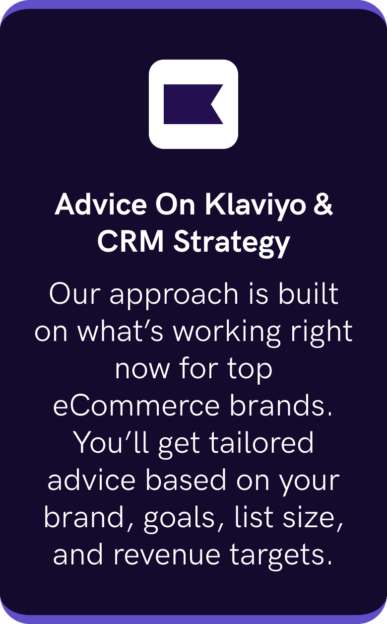 Advice On Klaviyo &amp; CRM Strategy