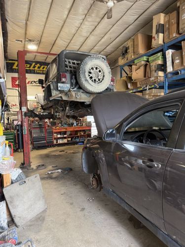 Jeep suspension work