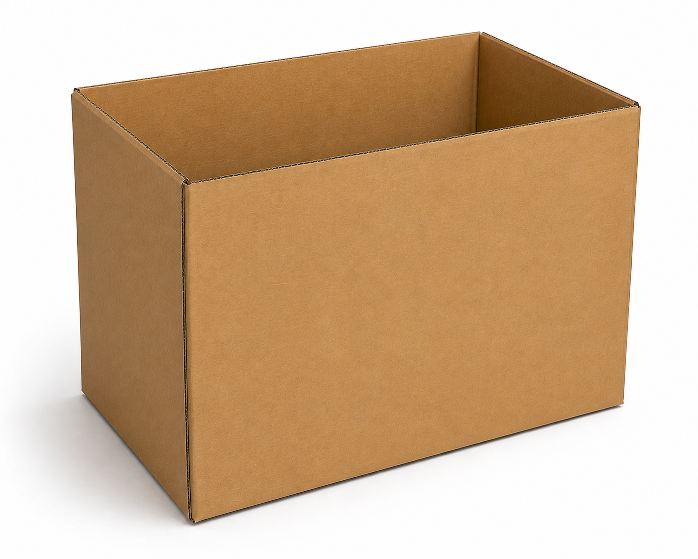 Half Slotted Container (HSC) — FEFCO 0200 — open-top corrugated box with bottom flaps only