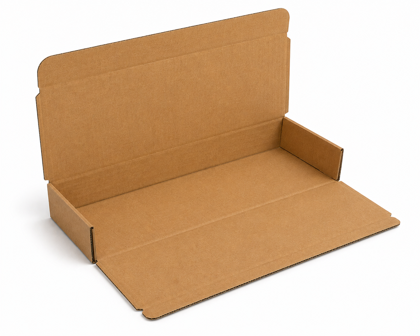 Five-Panel Folder corrugated box designed for long, narrow, and flat items