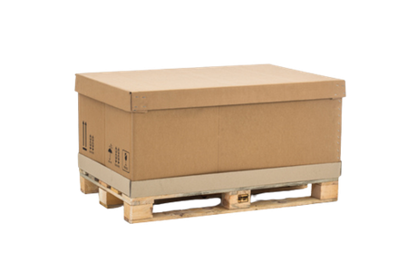 Triple-wall corrugated crates replacing wood for heavy industrial machinery parts