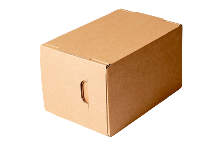 RSC corrugated shipping boxes for courier and parcel logistics
