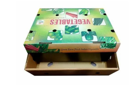 Corrugated produce bins with A-flute cushioning for fragile fresh produce