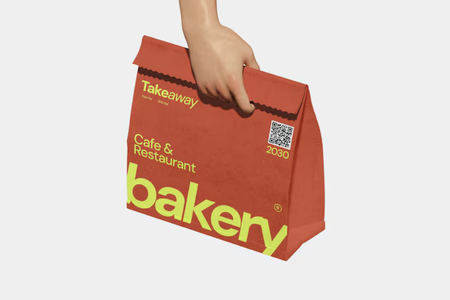 Food-grade kraft bags for restaurant and takeaway packaging