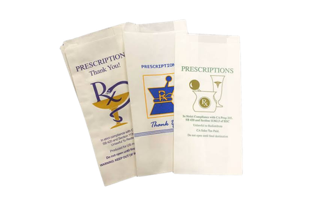 Health-grade kraft bags for pharmacy and personal care products