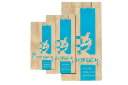 Branded kraft bags for pharmacy and health sector