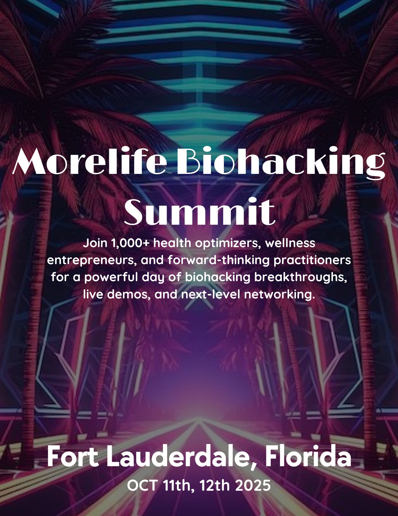 MoreLifeMVMT Biohacking Summit 2025 | Oct 11-12, 2025 - Fort Lauderdale