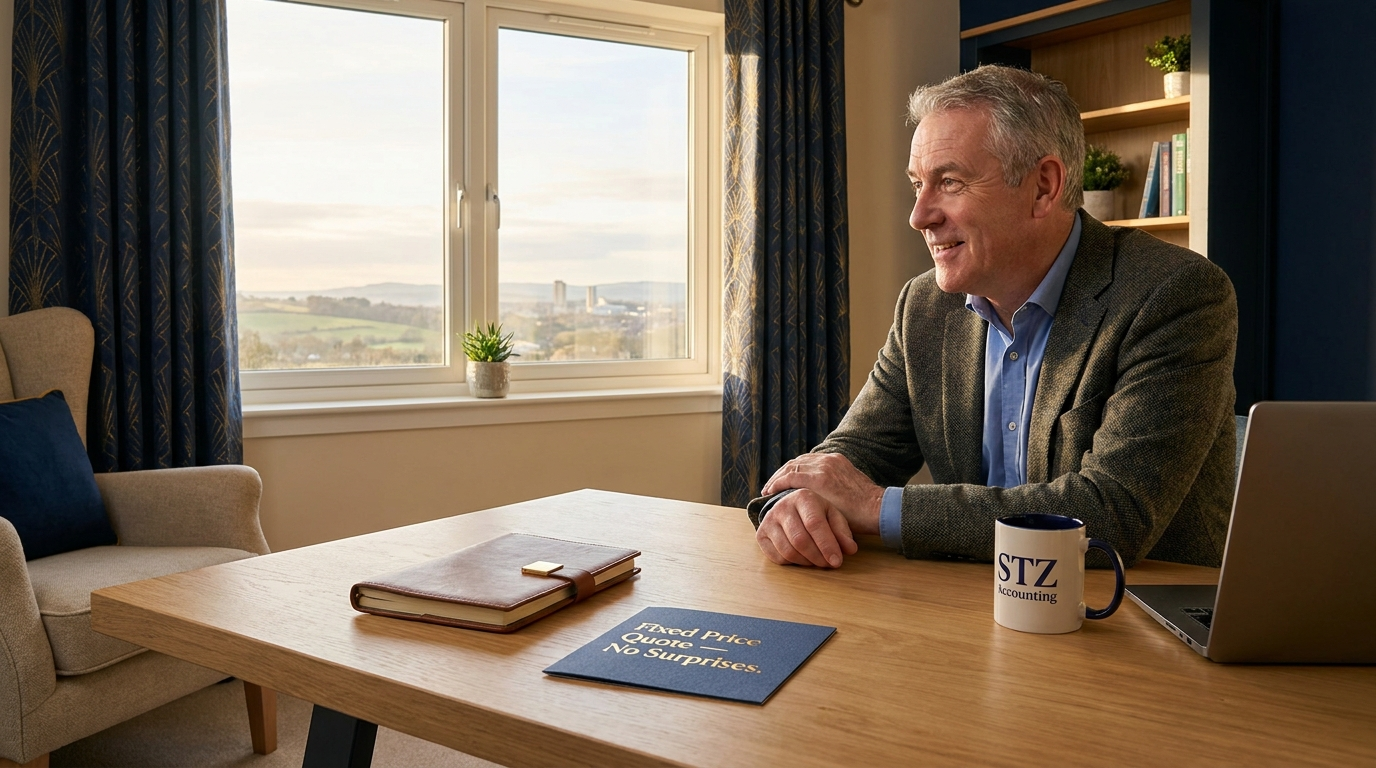 STZ Accounting - qualified accountant serving sole traders, landlords and limited companies in Motherwell and South Lanarkshire