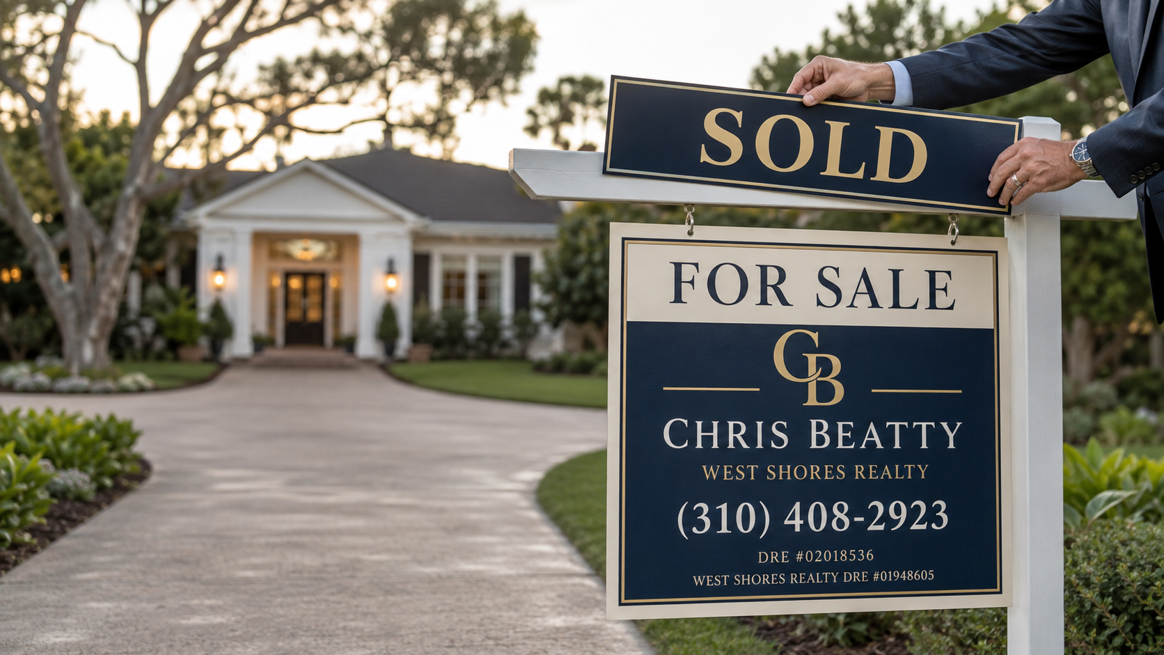 South Bay home with Chris Beatty sold sign