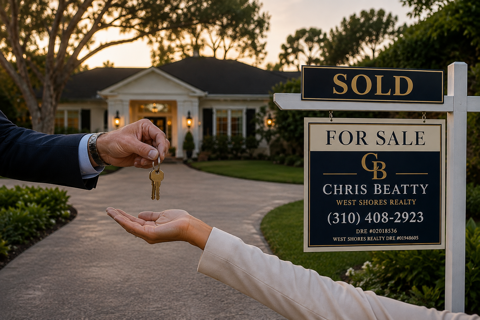 South Bay home buyer receiving keys