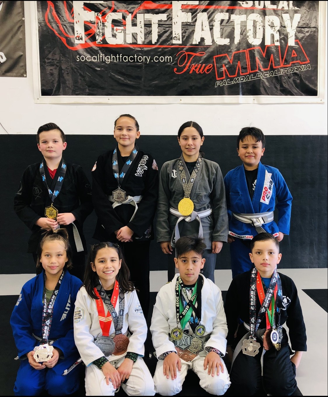 SoCal Fight Factory kids martial arts competitors