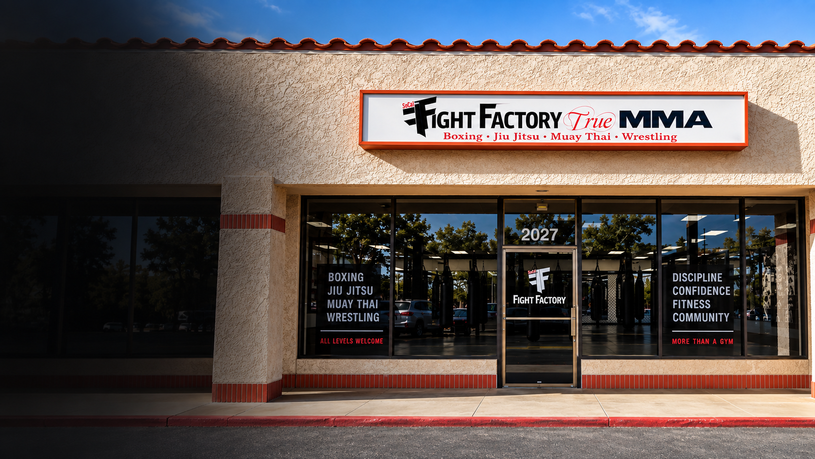 SoCal Fight Factory storefront in Palmdale