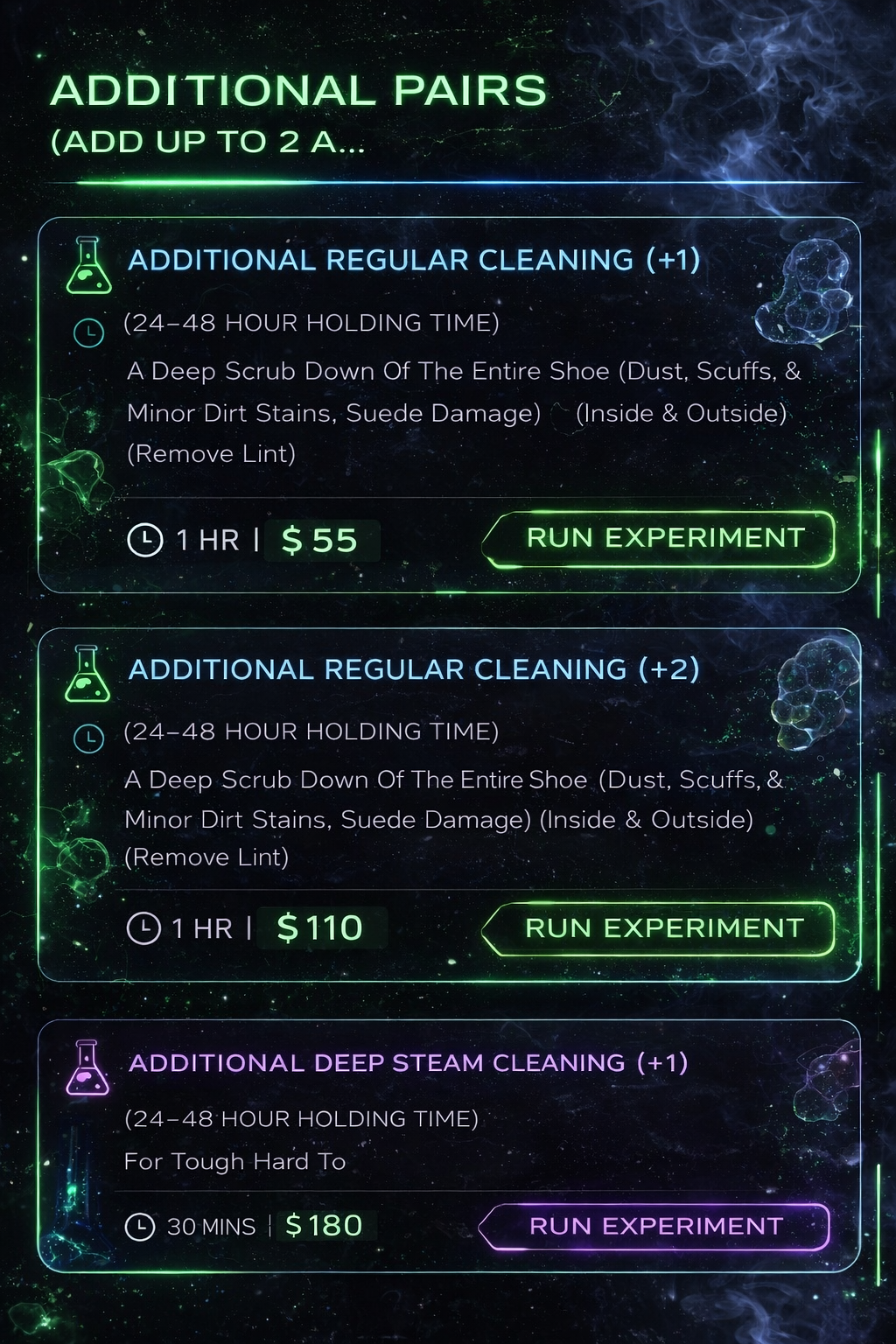 Additional Shoe Instruction 1