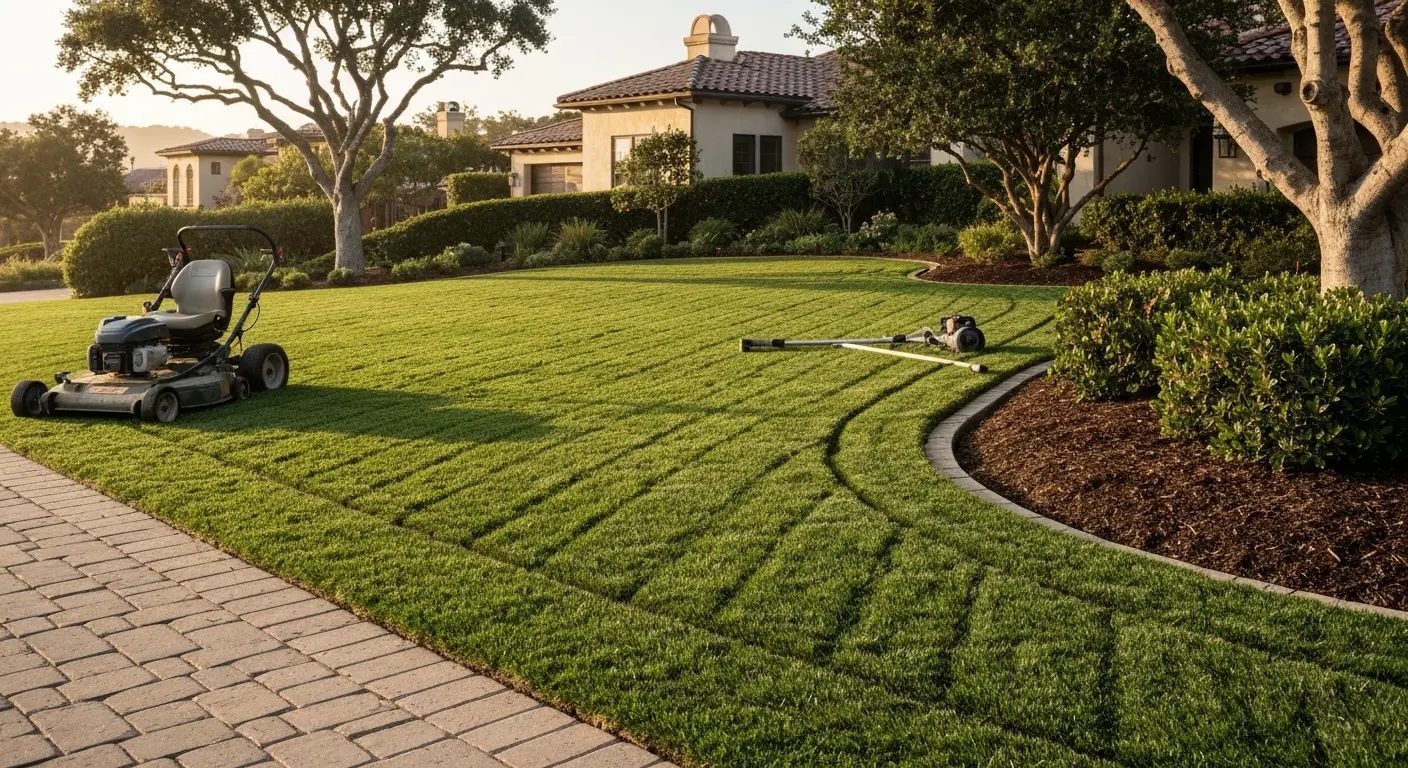 HOA-compliant lawn maintenance