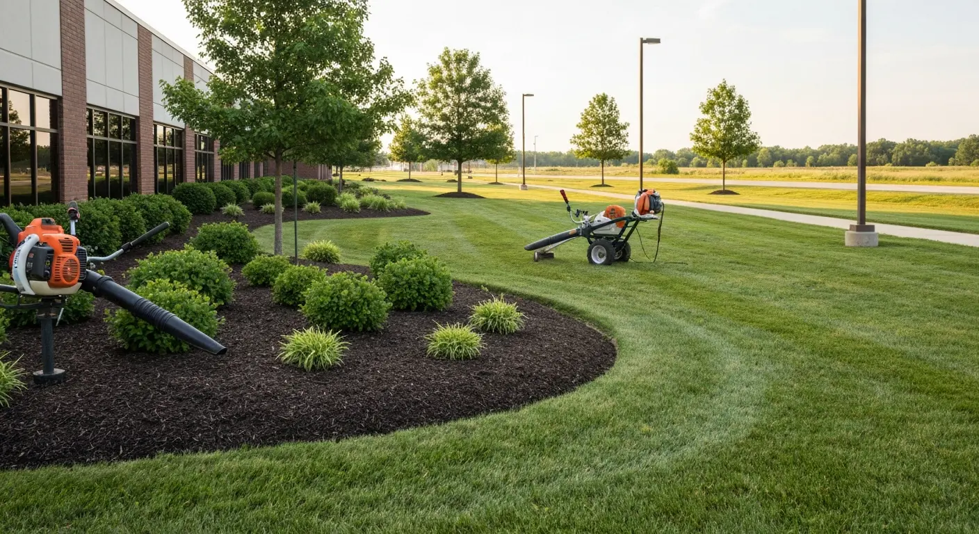 Commercial property landscaping