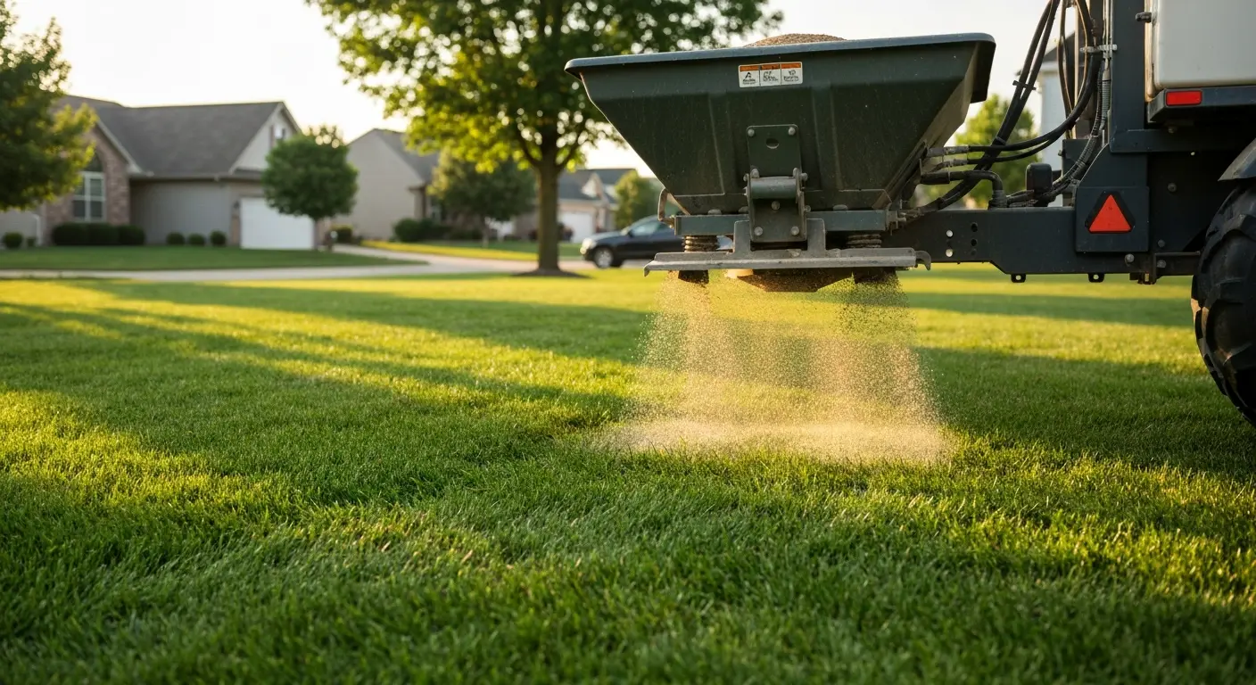 Fertilization application in Fortville