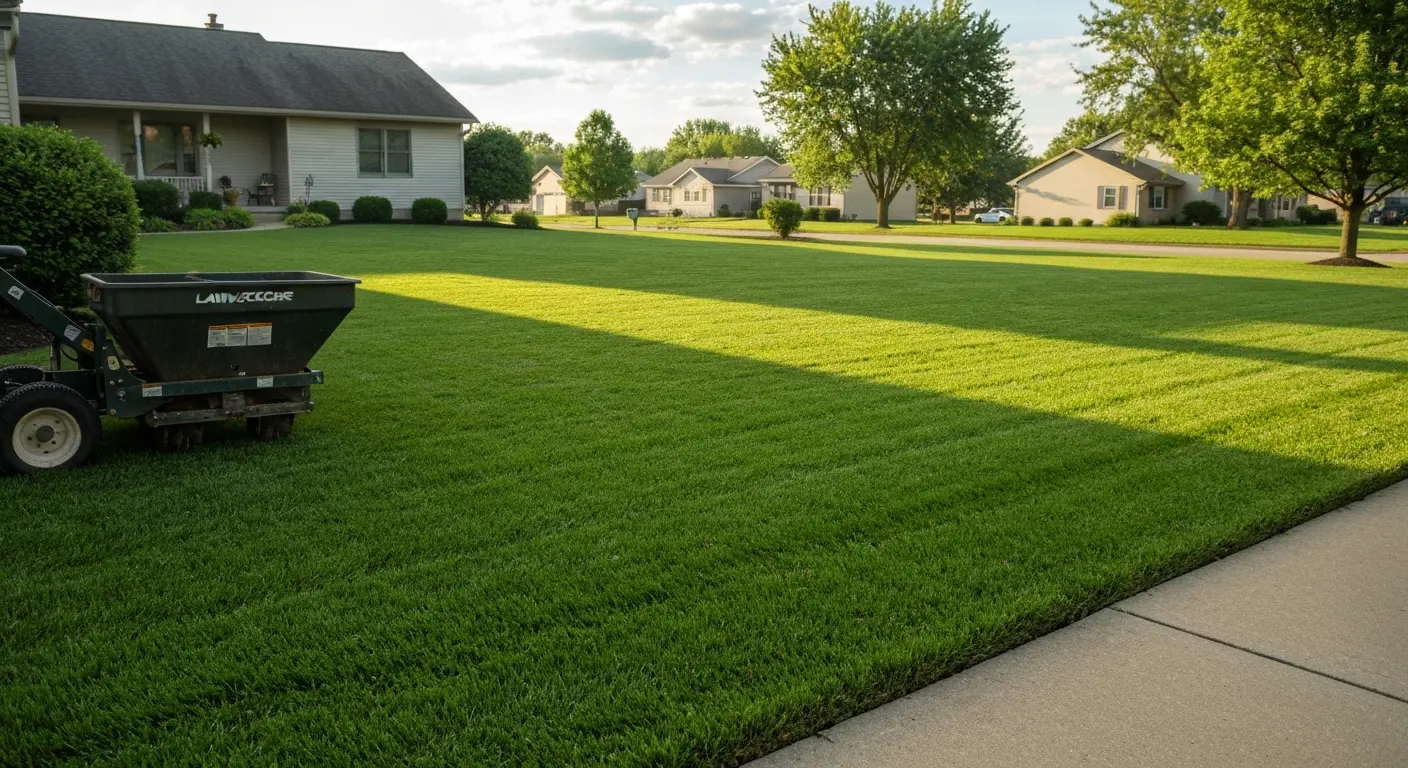 Healthy green lawn
