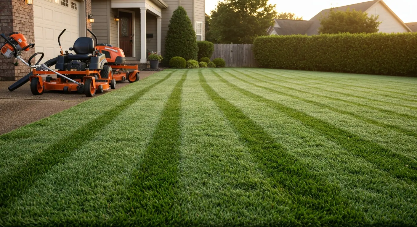 Vibrant healthy lawn