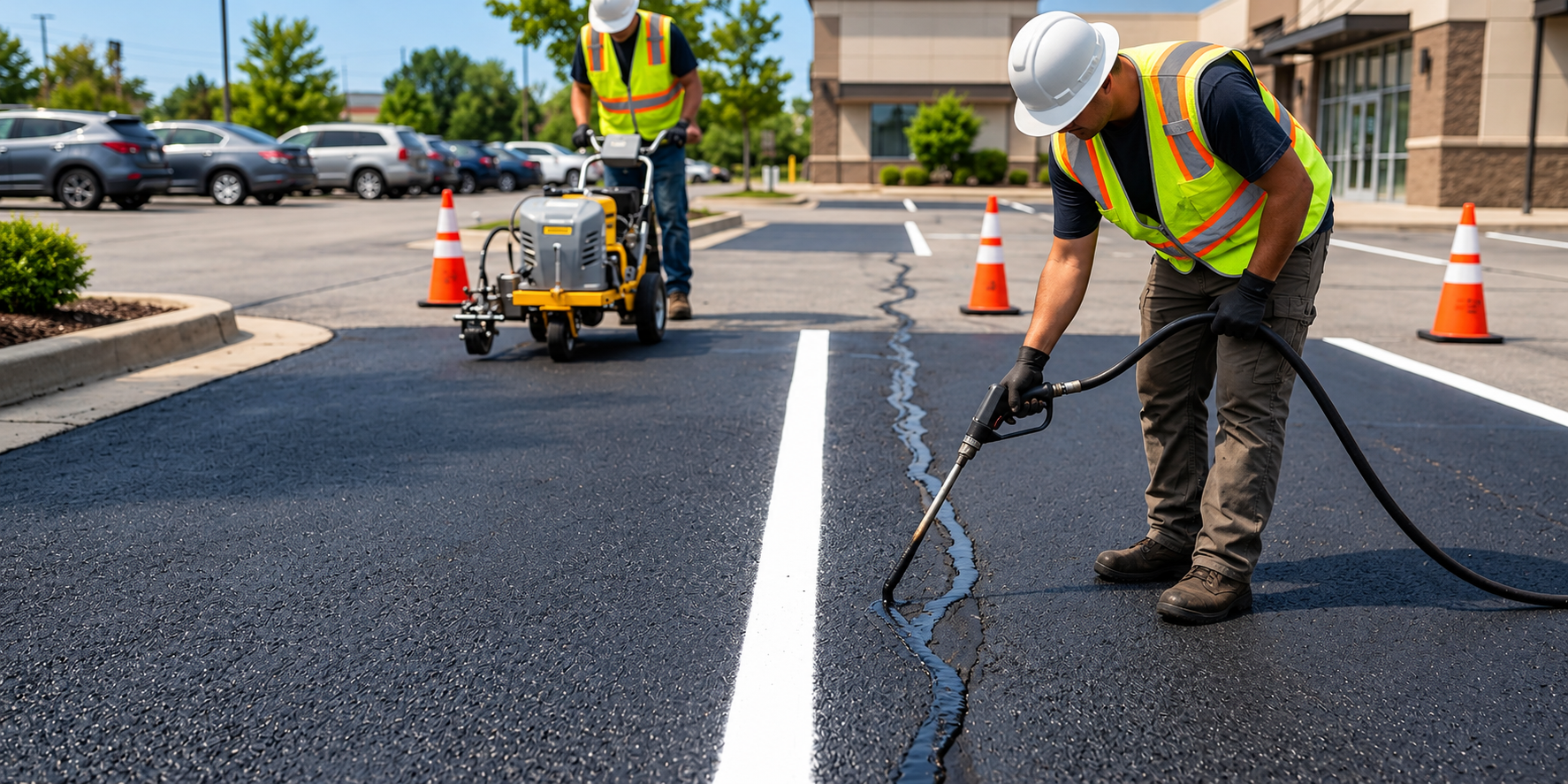 Asphalt Line Striping in Oklahoma City