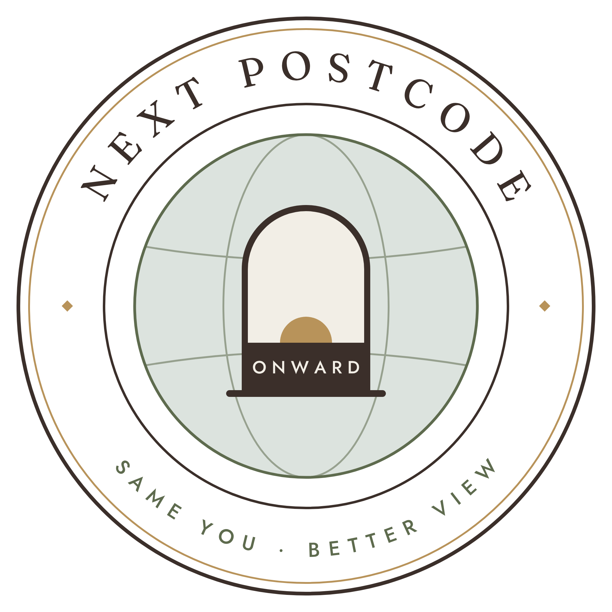 Next Postcode Onward logo