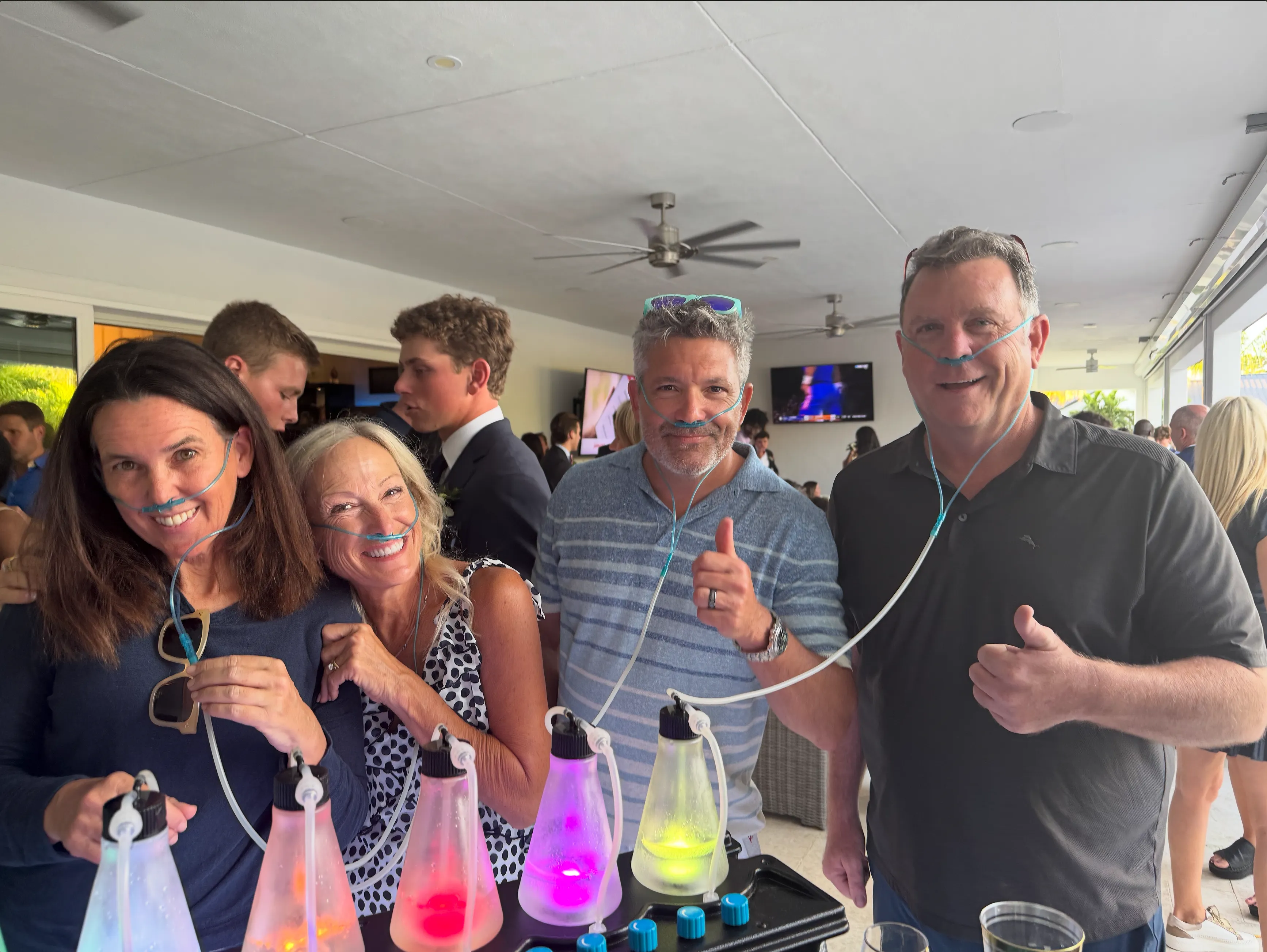 OxygenBar360 hosting guests at a hospitality activation
