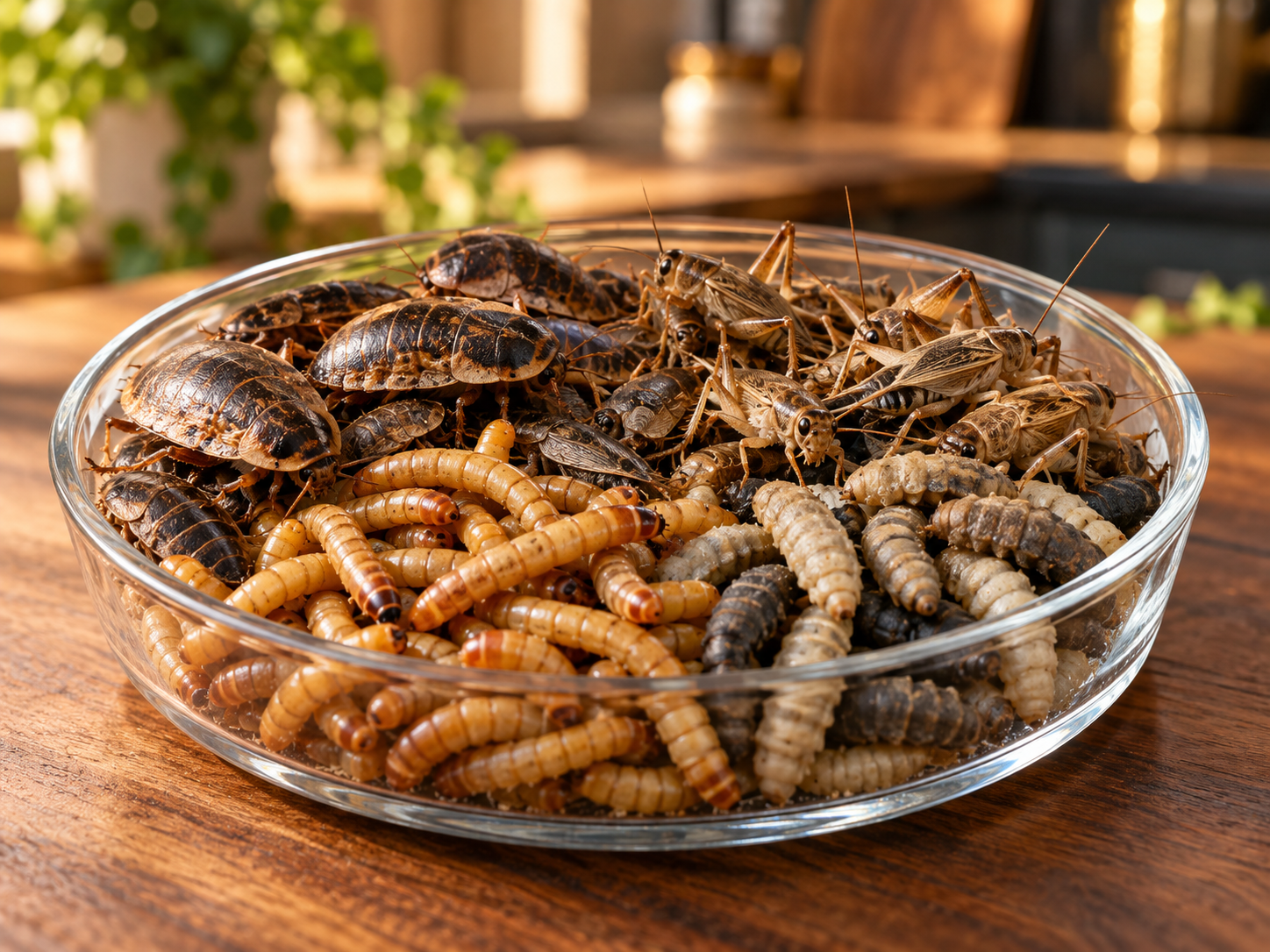 Live feeder insects including Dubia roaches, crickets and worms