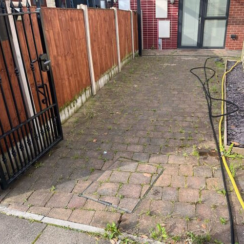 Before Driveway Cleaning Manchester