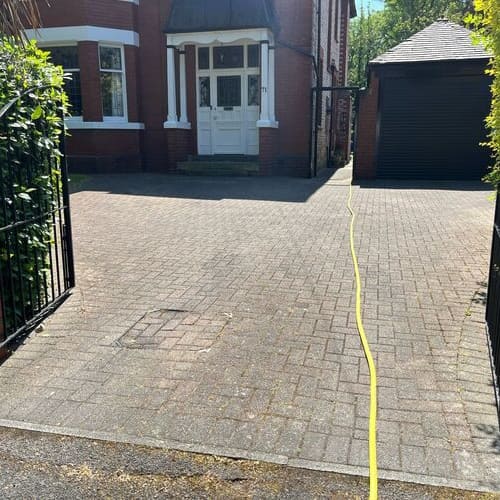 Before Driveway Cleaning Manchester